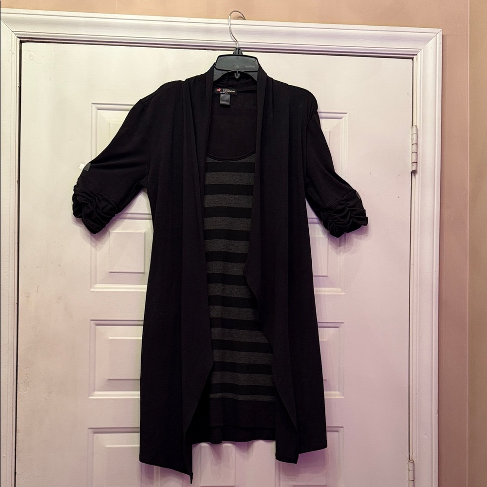 Black Striped Women's Sweater
